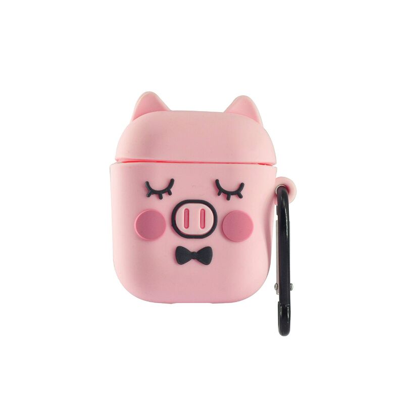 מגן AirPods2 Pink Pig