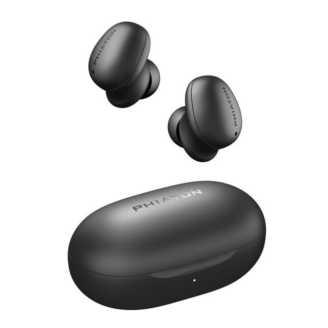 אוזניות אלחוטיות עם ביטול רעשים דגם BonoBuds מבית Phiaton - צבע שחור