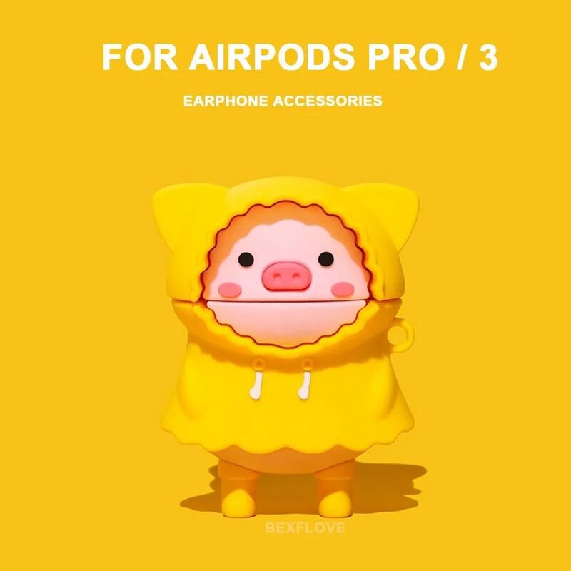 מגן AirPods Pro pig with yellow dress