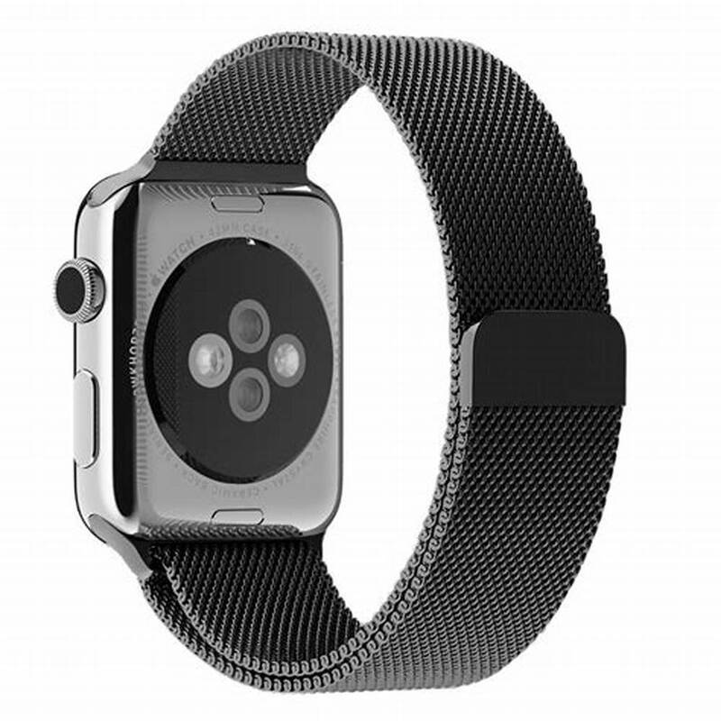 Magnet Metal Watch Strap 42-49 Black