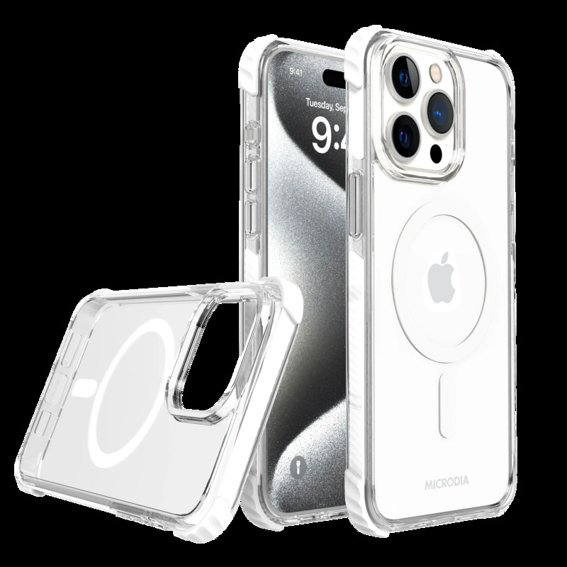 מגן Microdia Crystal Magsafe 15 PM WHITE