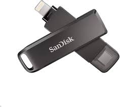 זיכרון נייד עם חיבורי SanDisk Phone Drive Apple Lightning / USB Type-C - דגם SDIX70N-256G-GG6NE - נפח 256GB