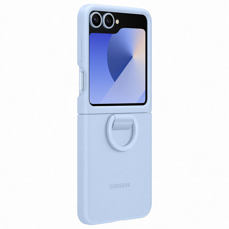 Z FLIP 6 CILICON CASE BLUE