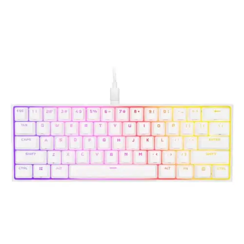 מקלדת גיימינג מכאנית K65 RGB Mini 60% - Cherry MX Silent Red