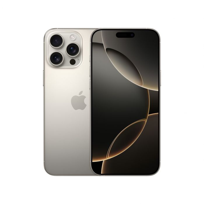 אייפון Apple iPhone 16 Pro Max 256GB - צבע Natural Titanium - שנה אחריות יבואן רשמי - ללא מטען וללא אוזניות