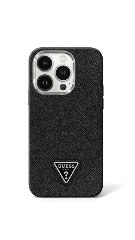 מגן IPH 16Pro GUESS Grained PU Black