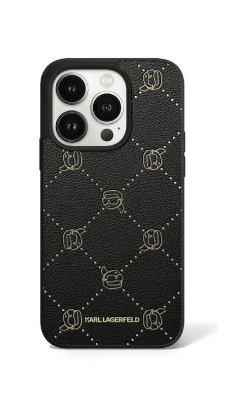 מגן IPH 16 KARL Heads Pattern Magesafe Black