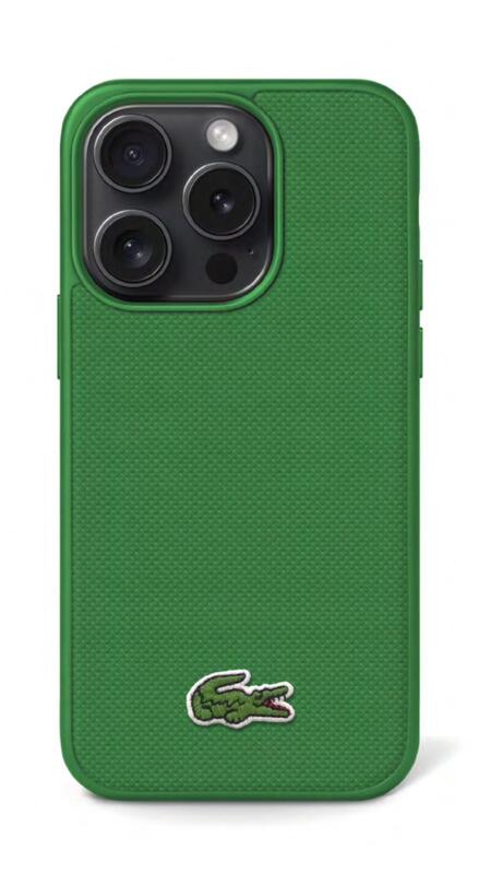 מגן IPH 16 ProMax LACOSTE Magsafe Iconic Petit Pique Green