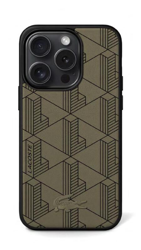 מגן IPH 16ProMax LACOSTE Magsafe Monogram Khaki